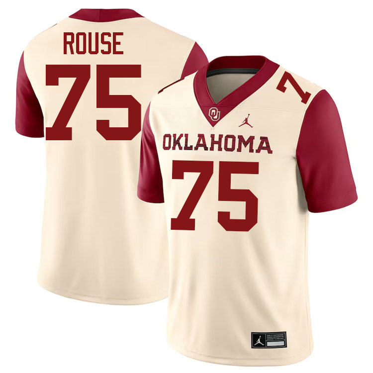 Walter Rouse Oklahoma Sooners Jersey,Oklahoma Sooners Football Uniforms,Jersey-Cream